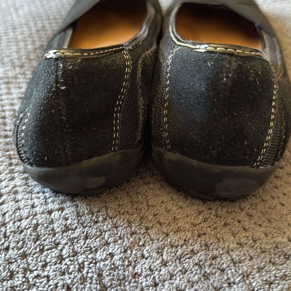Natural Soul Black Suede Comfort Flats Loafers Size 8.5M‎ - Picture 5 of 10
